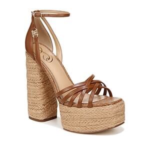 Sam Edelman Women's Kade Square Toe Crossover Strap Espadrille
